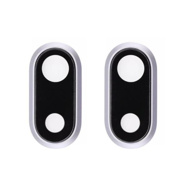 Lente Camara Iphone 8G Plus 5.5 - Plateado con Marco