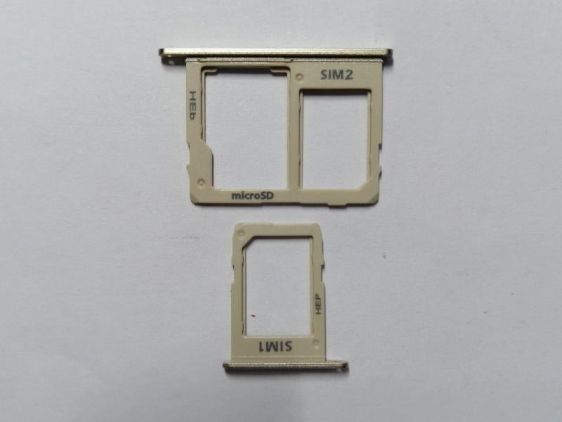 Juego Bandeja Dual Sim Micro Sd Samsung Galaxy A6 + Plus 2018 A605 - Dorada