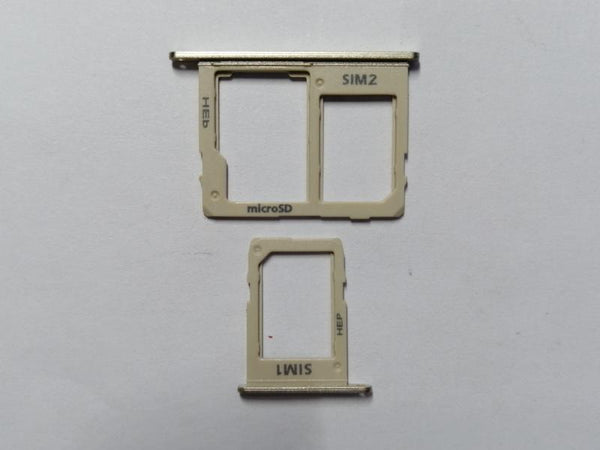 Juego Bandeja Dual Sim Micro Sd Samsung Galaxy A6 + Plus 2018 A605 - Dorada