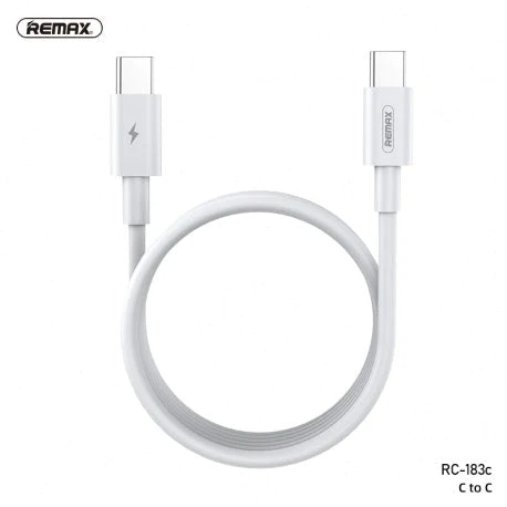 CABLE USB TIPO C A TIPO C RC-183C BLANCO