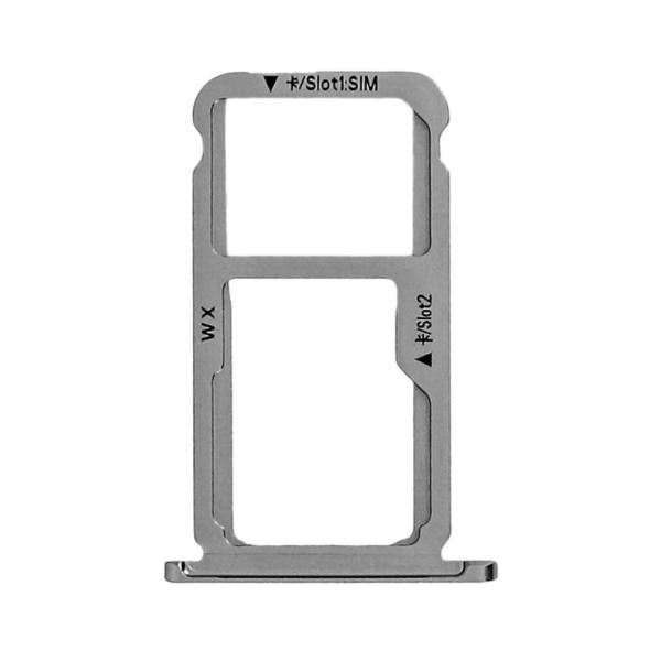 Juego Bandeja Dual Sim Huawei Mate 9 Lite Honor 6X GR5 2017 GR5 Mini - Plateado