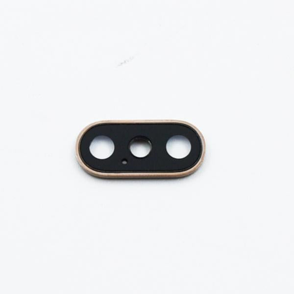 Lente Camara Iphone Xs MAX - Dorado con Marco