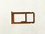 Bandeja Sim Micro Sd Nokia 7 Plus - Naranja Metal