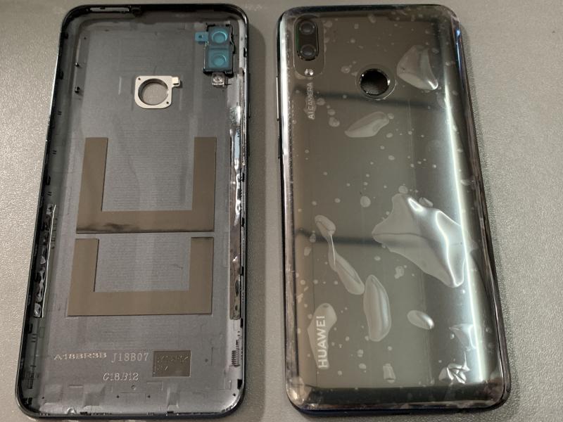 Tapa Huawei P Smart 2019 - CELESTE-AZUL con Marco