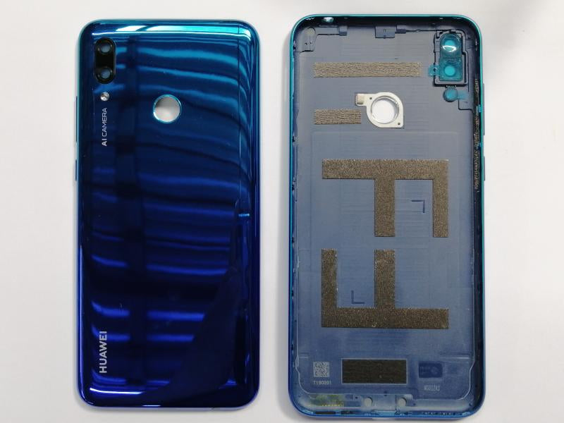 Tapa Huawei Y7 2019 - CELESTE-AZUL con Marco