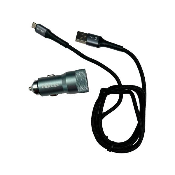 Cargador Cubo Carro GC-15 Gerlax - Gris Micro B