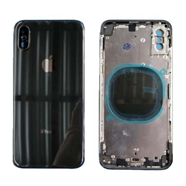 Caratula Iphone Xs - Negra con Marco