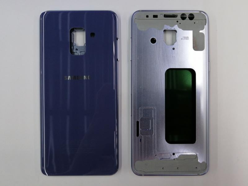 Tapa Samsung Galaxy A8 2018 A530 - Azul con Marco