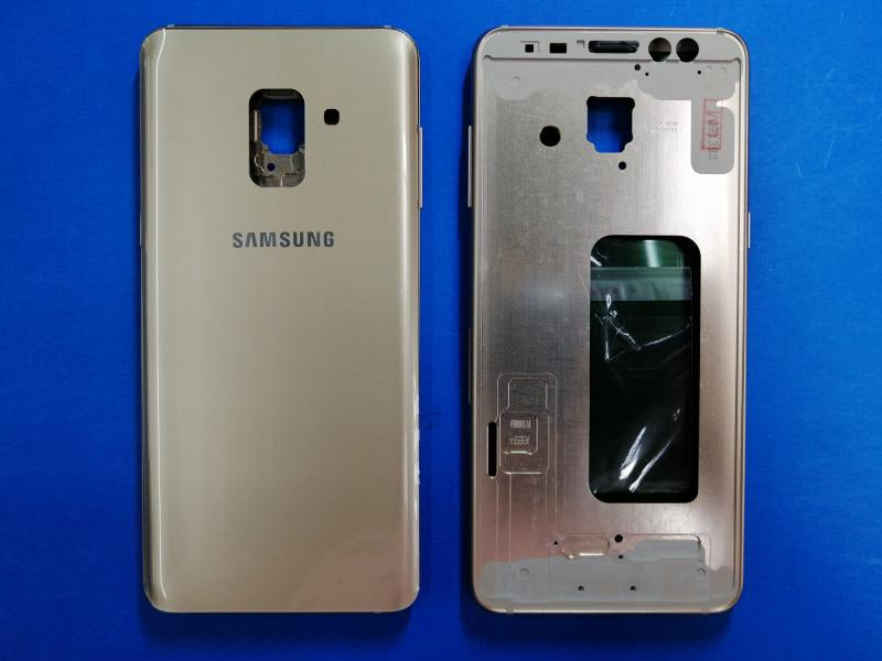 Tapa Samsung Galaxy A8 2018 A530 - Dorada con Marco