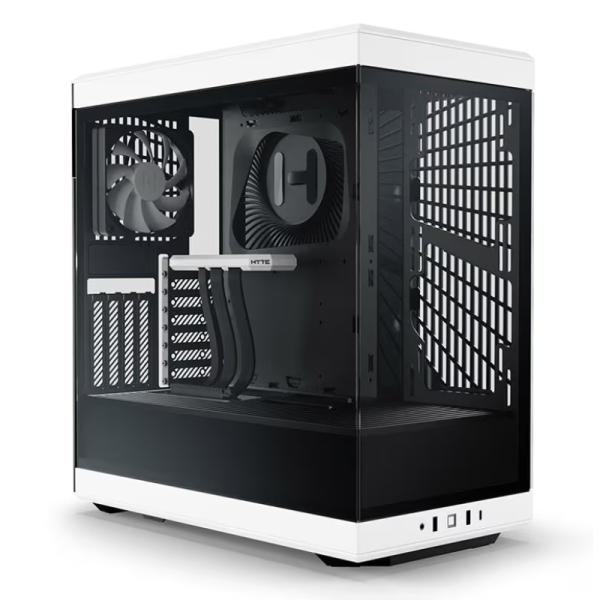 Case Gaming Hyte Y40 Mid Tower Vidrio Templado 1 Abanico Trasero y 1 Abanico con Vidrio Panorámico Lateral y Frontal CS-HYTE-Y40-BW - Negro/blanco Imagen principal del producto