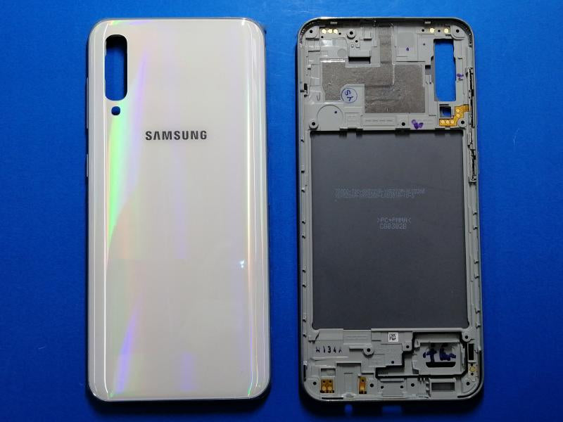 Tapa Samsung Galaxy A50 A505 - Blanca con Marco