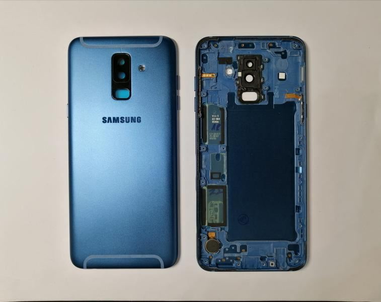 Tapa Samsung Galaxy A6 + Plus 2018 A605 - Azul con Marco