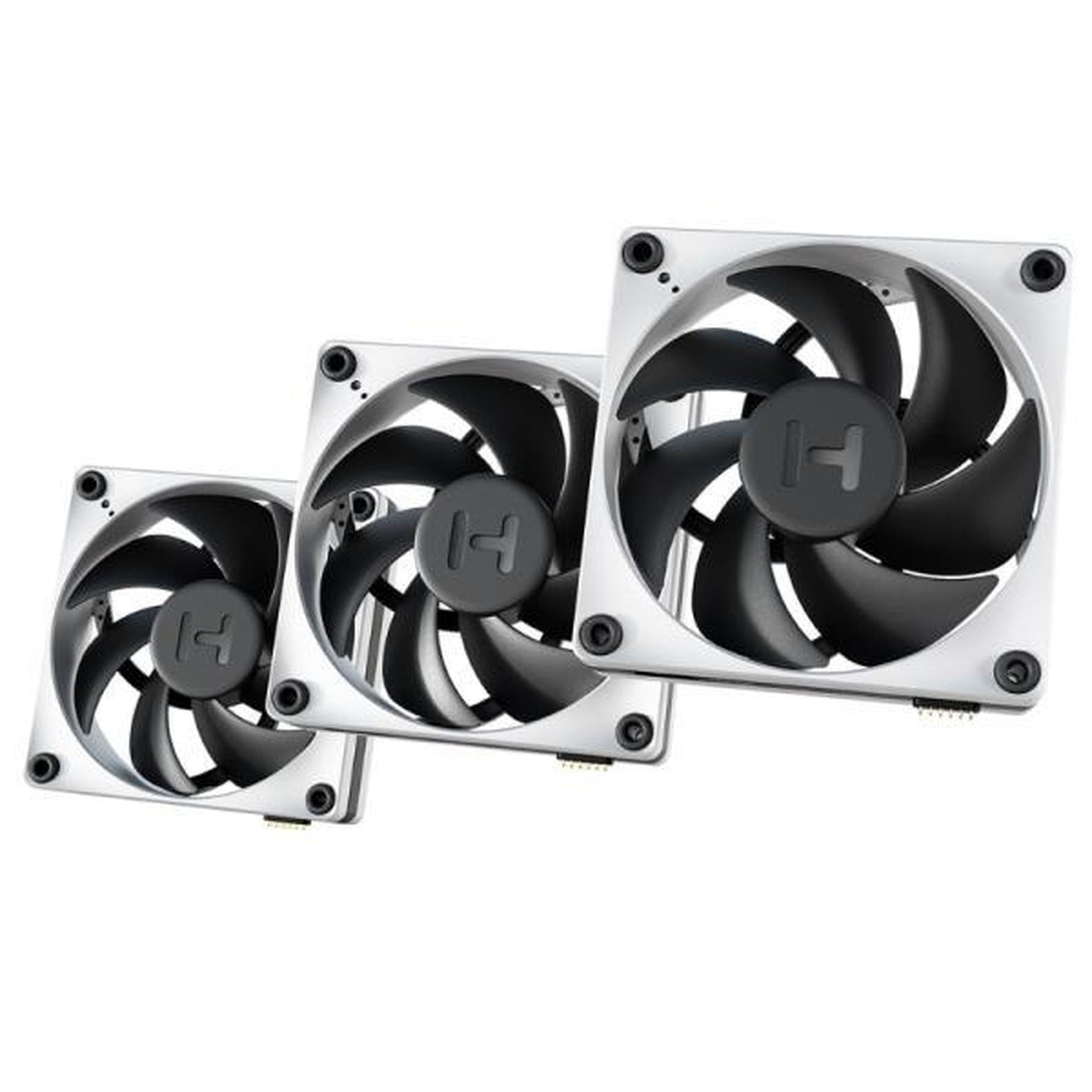 Abanico Hyte thicc FP12 3x12 cm FAN-HYTE-FP12-BW-3 negro blanco Imagen principal del producto