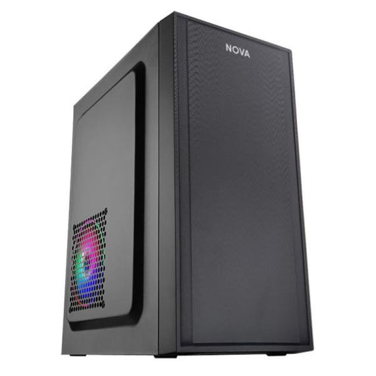 CASE NOVA CM03Q1RA003C MINI TOWER SIN VENTILACIÓN INCLUIDA CON FUENTE DE PODER 600W PE600RNF013C