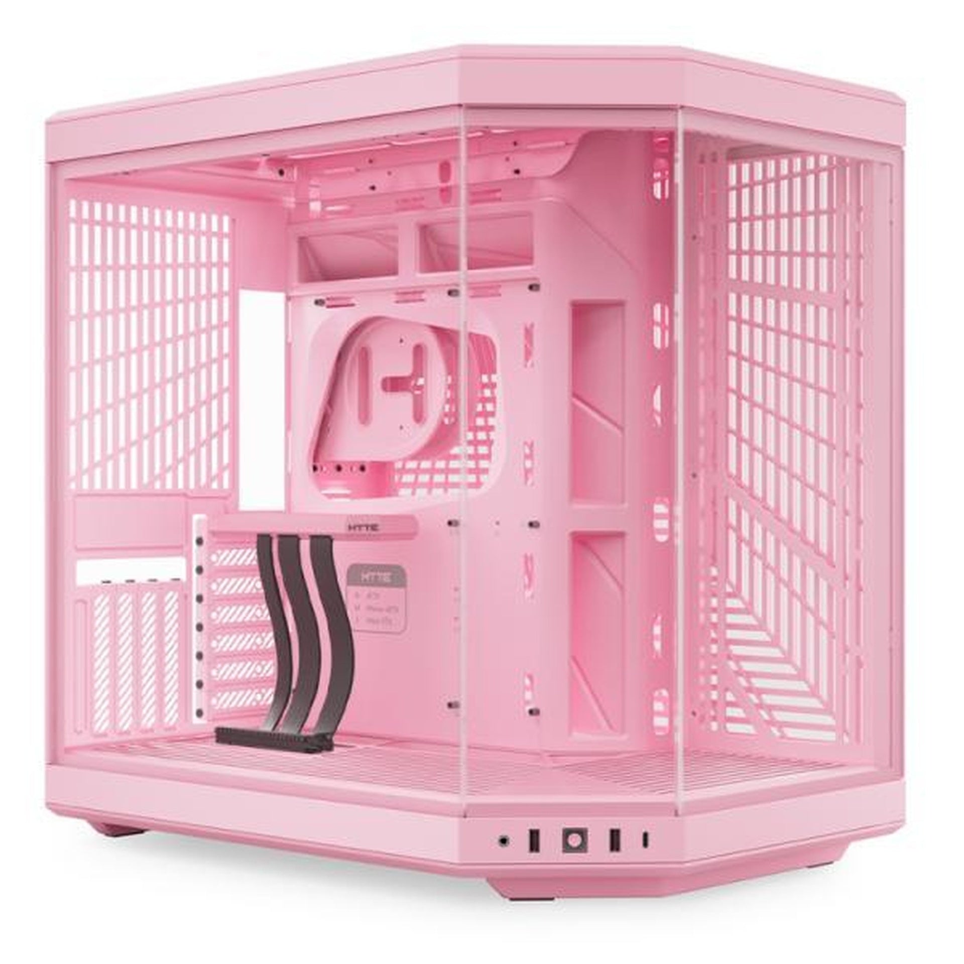 Case gaming Hyte Y70 mid tower sin ventilación incluida con vidrio frontal y lateral CS-HYTE-Y70-SM Imagen principal del producto