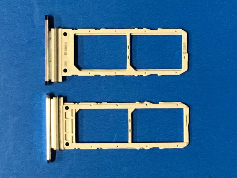 Bandeja Dual Sim Samsung Galaxy Note 10 N970 - Plateada