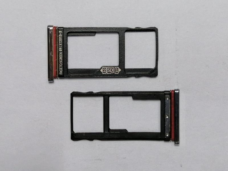 Repuesto bandeja sim para Motorola Moto one vision plateada Imagen secundaria del producto