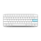 Teclado Gaming RGB Ducky One 2 PRO Mini Mecánico USB-C Español Switch Café DKON2061ST-BESPDWWT2 - Blanco