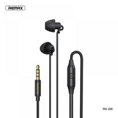 AUDIFONOS MANOS LIBRES RM-208 REMAX NEGRO