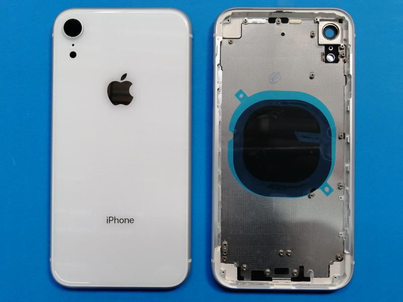 Caratula Iphone Xr - Blanco con Marco