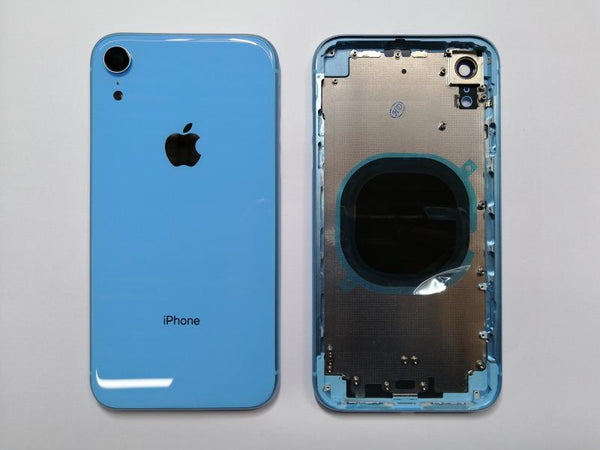 Caratula Iphone Xr - Azul con Marco