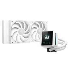 ENFRIAMIENTO LIQUIDO RGB DEEPCOOL MYSTIQUE 240 WH ARGB AIO 240MM R-LX240-WHDSNMCP-G-1
