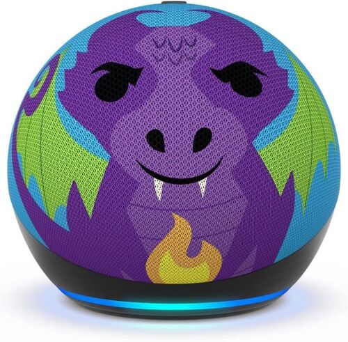 PARLANTE INTELIGENTE ECHO DOT KIDS 5TH GENERACION AMAZON DRAGON