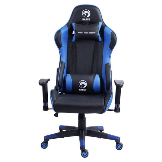 SILLA ESCRITORIO GAMER CH-117 MARVO AZUL