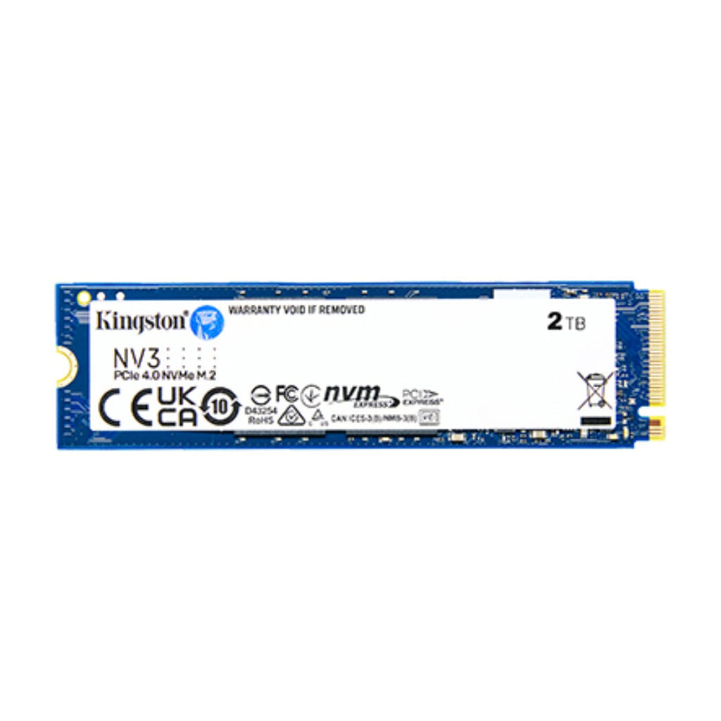 HD interno solido 2TB Kingston NV3 m.2 2280 PCIE GEN4 X4 6000mbps 5000mbps SNV3S - 2000 g