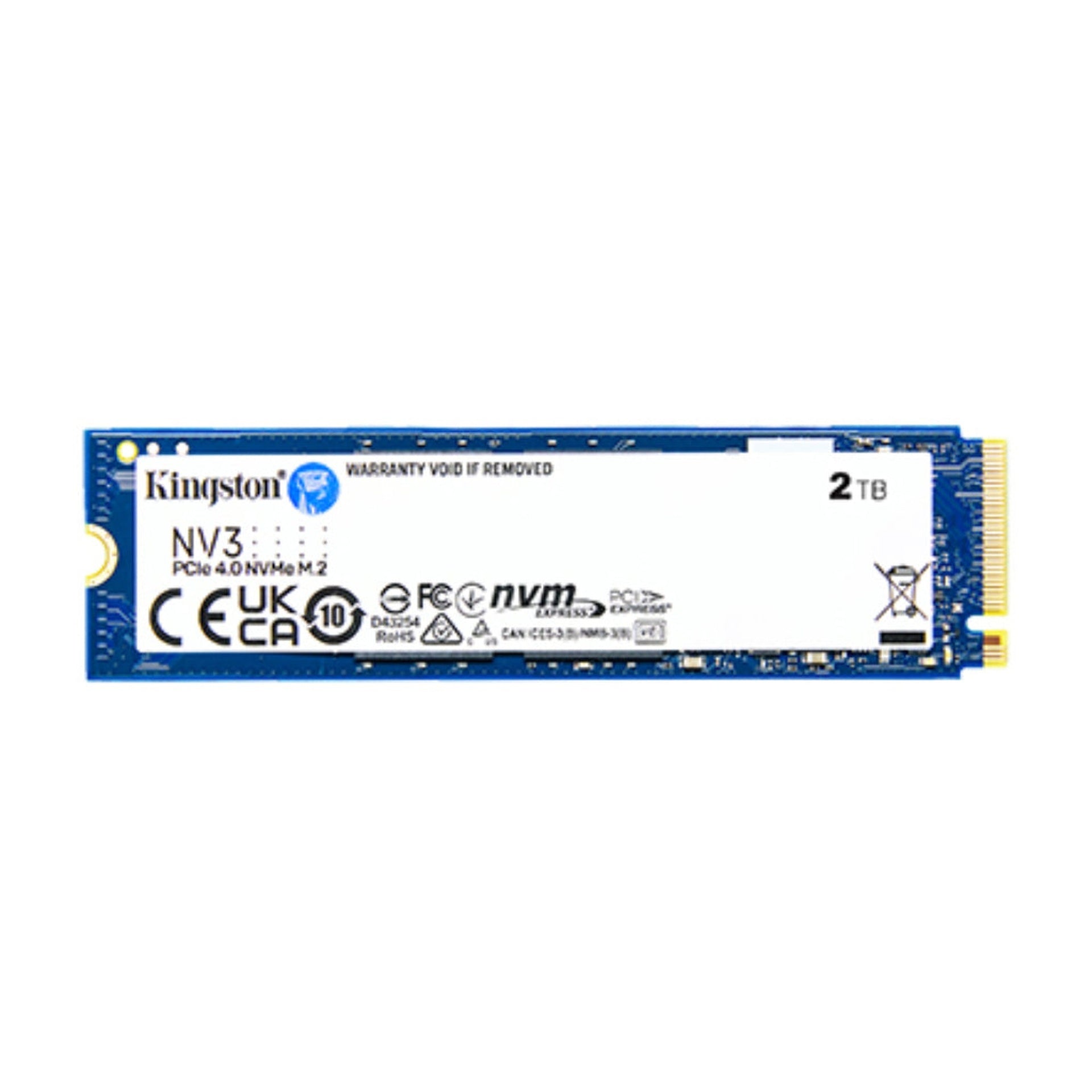 HD interno solido 2TB Kingston NV3 m.2 2280 PCIE GEN4 X4 6000mbps 5000mbps SNV3S - 2000 g