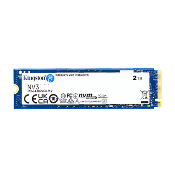 HD interno solido 2TB Kingston NV3 m.2 2280 PCIE GEN4 X4 6000mbps 5000mbps SNV3S - 2000 g