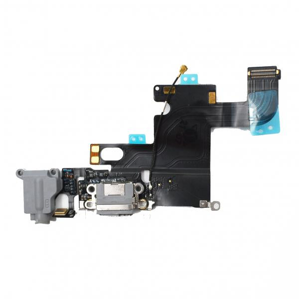 Flex Rack de Carga Jack Audio Microfono Iphone 6G 4.7 USE-TEST - Negro