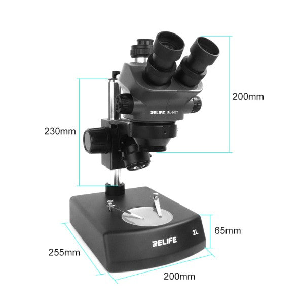 MICROSCOPIO CON LAMPARA LED RL-M5T-2l RELIFE