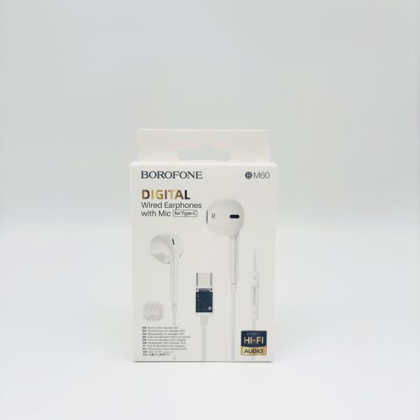 AUDIFONOS BOROFONE BM60 Type-C BLANCO