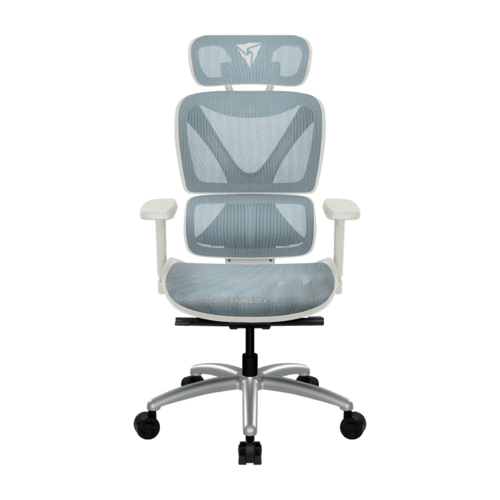 Silla de Oficina Ergonómica THUNDERX3 Xtc Chroma Malla de Cuero Sintético Transpirable Tegc-3073102.b1 - Azul/blanco