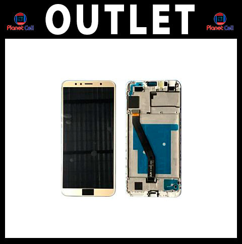 Repuesto LCD pantalla para Huawei Y6 2018 Y6 prime 2018 completa outlet dorada con marco Imagen secundaria del producto