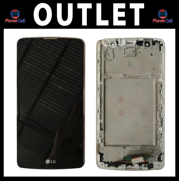 LCD Pantalla LG Stylus 2 Plus K535 K530 Completa Outlet - Dorada con Marco