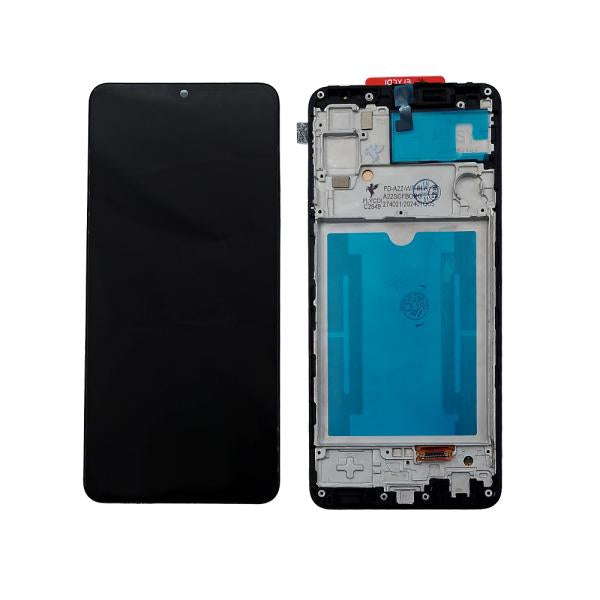 LCD Pantalla Samsung Galaxy A22 4G Completa Flycdi - Negra con Marco