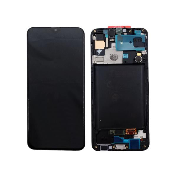 LCD Pantalla Samsung Galaxy A30S Completa Flycdi - Negra con Marco