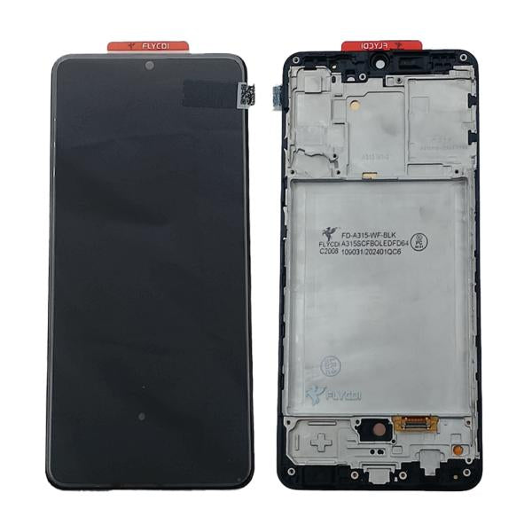 LCD Pantalla Samsung Galaxy A31 Completa Flycdi - Negra con Marco