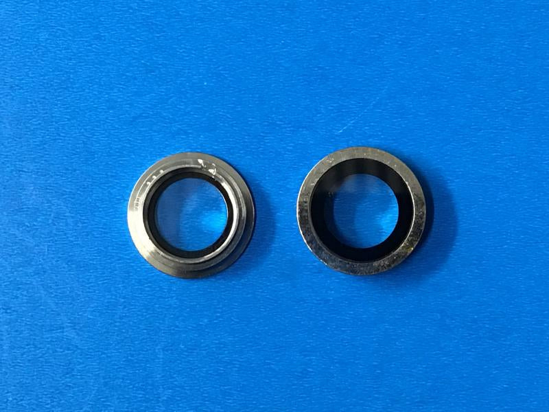 Lente Camara Iphone 11 - Plateado con Marco