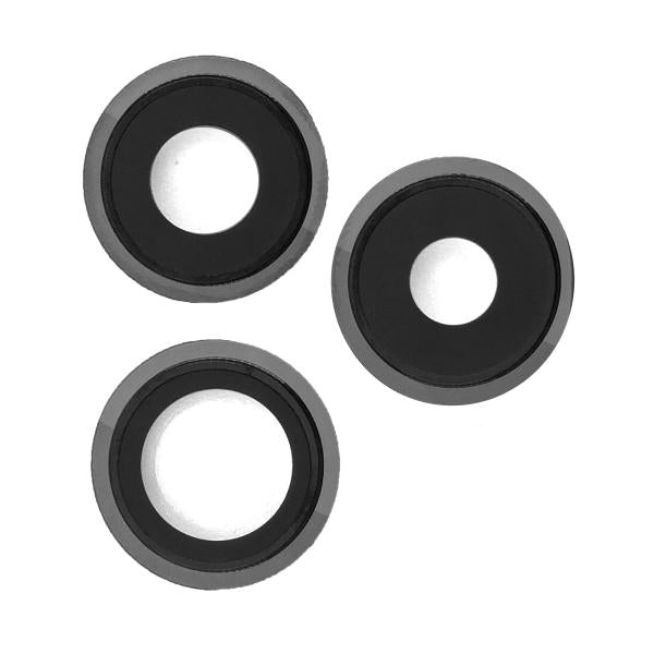 Lente Camara Iphone 13 PRO 13 PRO MAX - Plateado con Marco