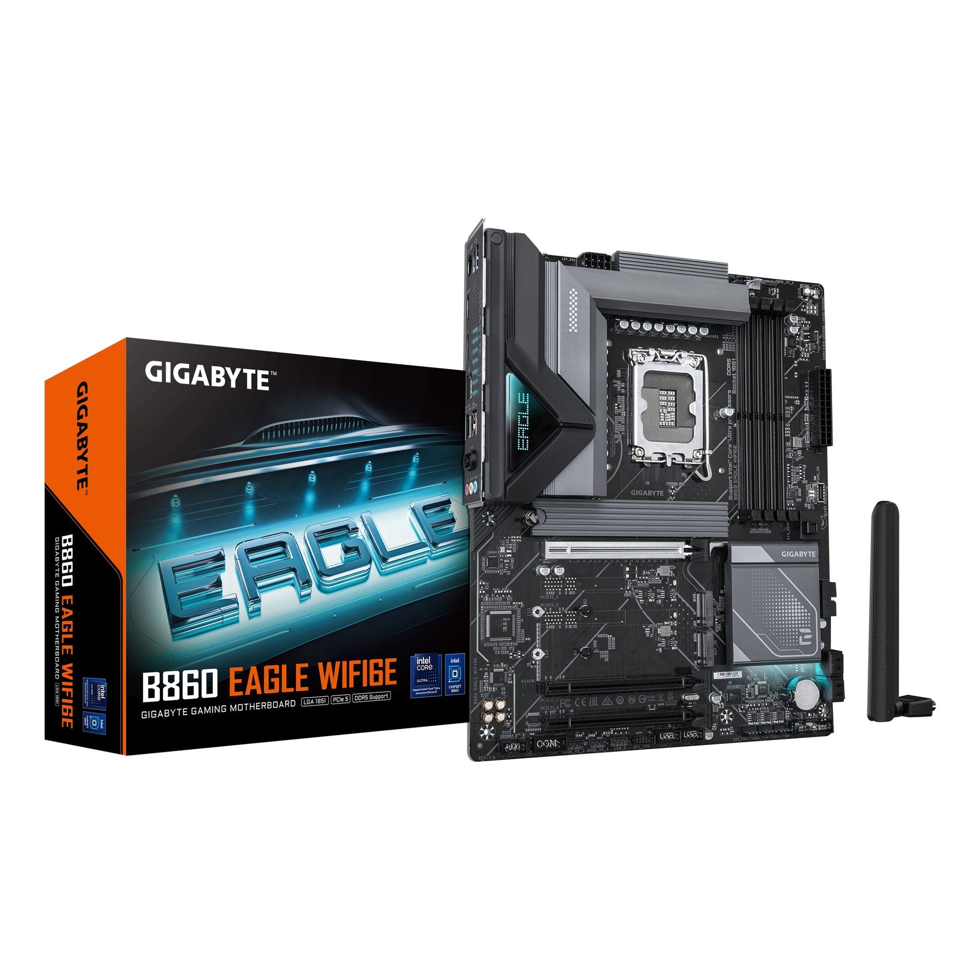 Tarjeta Madre Gigabyte B860 Eagle WIFI6E LGA1851 Atx DDR5 - Negro Imagen principal del producto