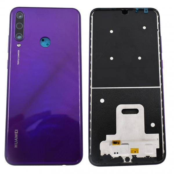 Tapa Huawei Y6P - Morada con Marco