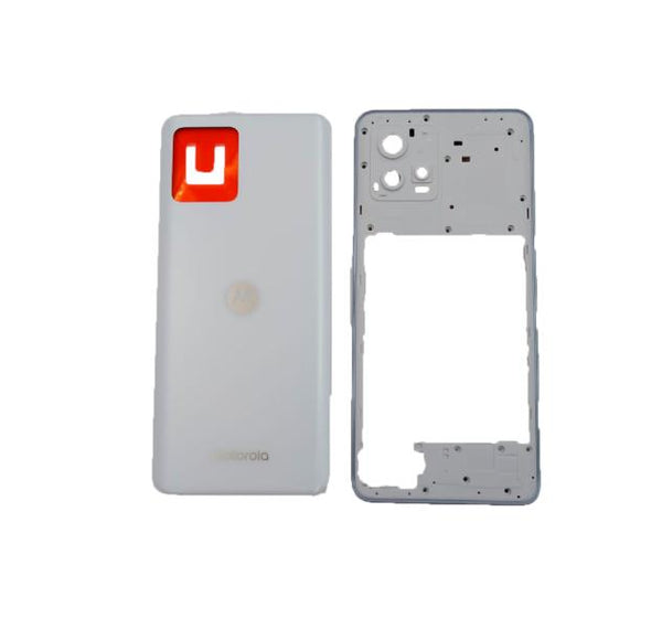Tapa Motorola Moto G72 - Blanca con Marco
