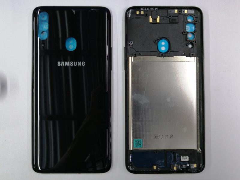 Tapa Samsung Galaxy A20S - Negra con Marco