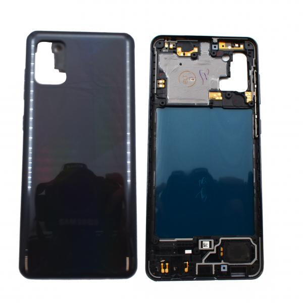 Tapa Samsung Galaxy A31 - Negra con Marco
