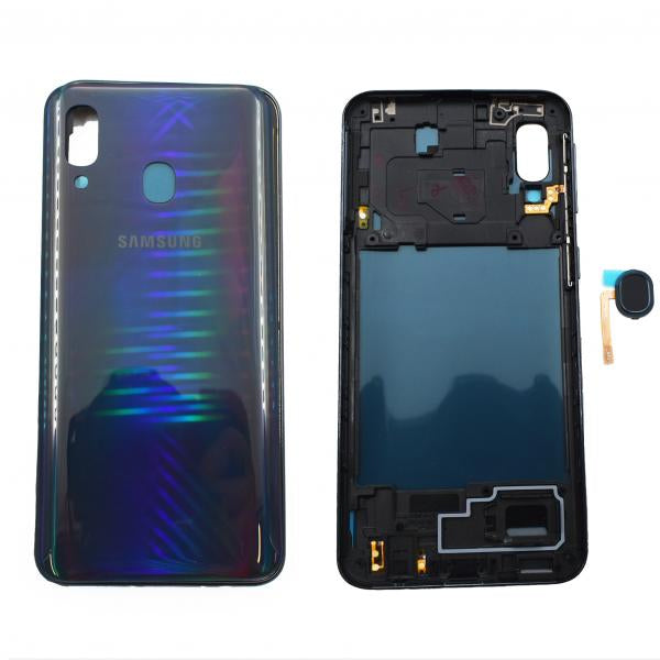 Tapa Samsung Galaxy A40 - Negra con Marco