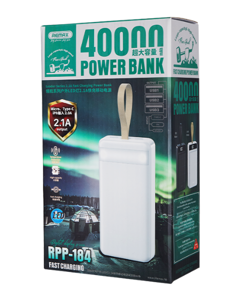 BATERIA DE EMERGENCIA RPP-184 SERIE LEADER 40.000MHA REMAX BLANCA