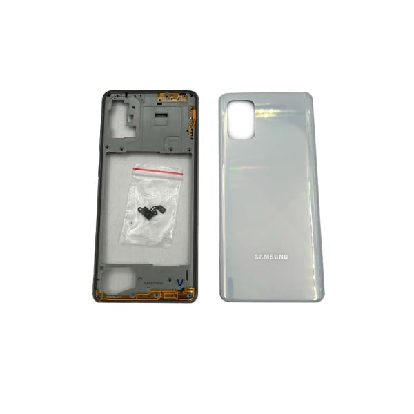 Tapa Samsung Galaxy A71 4G - Plateada con Marco